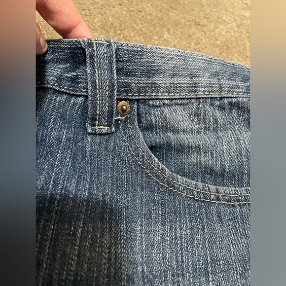 DOPE VINTAGE LEVI’S 501 BUTTON FLY BAGGY LOOSE JEAN SHORTS 90s RAP STYLE 36/38 W - Picture 8 of 16